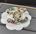 CC Colored Stone Brooch