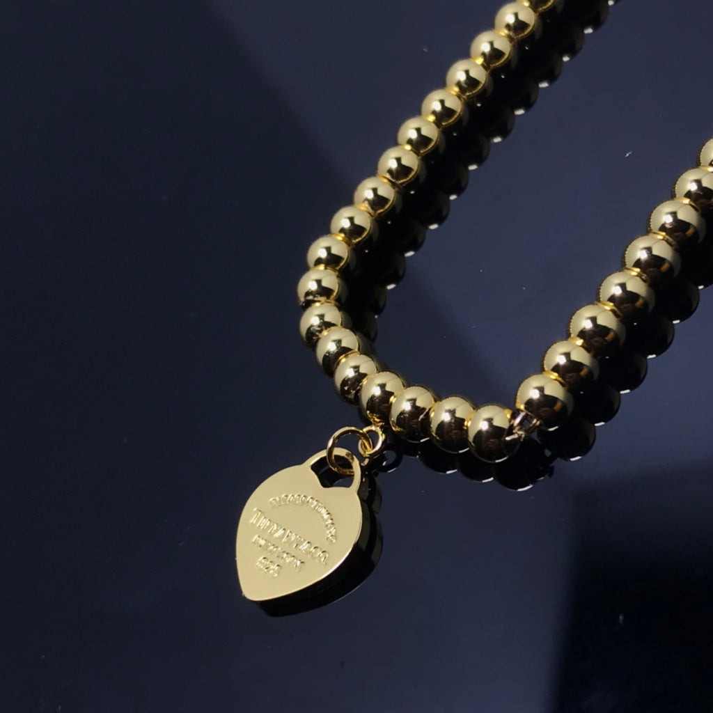 Tiff Gold-Tone Beaded Bracelet